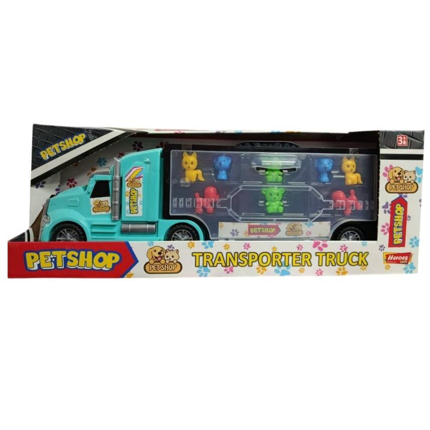 Heroes Toys Çantalı Pet Shop Taşıyıcı Tır Seti Ern-880 - 1