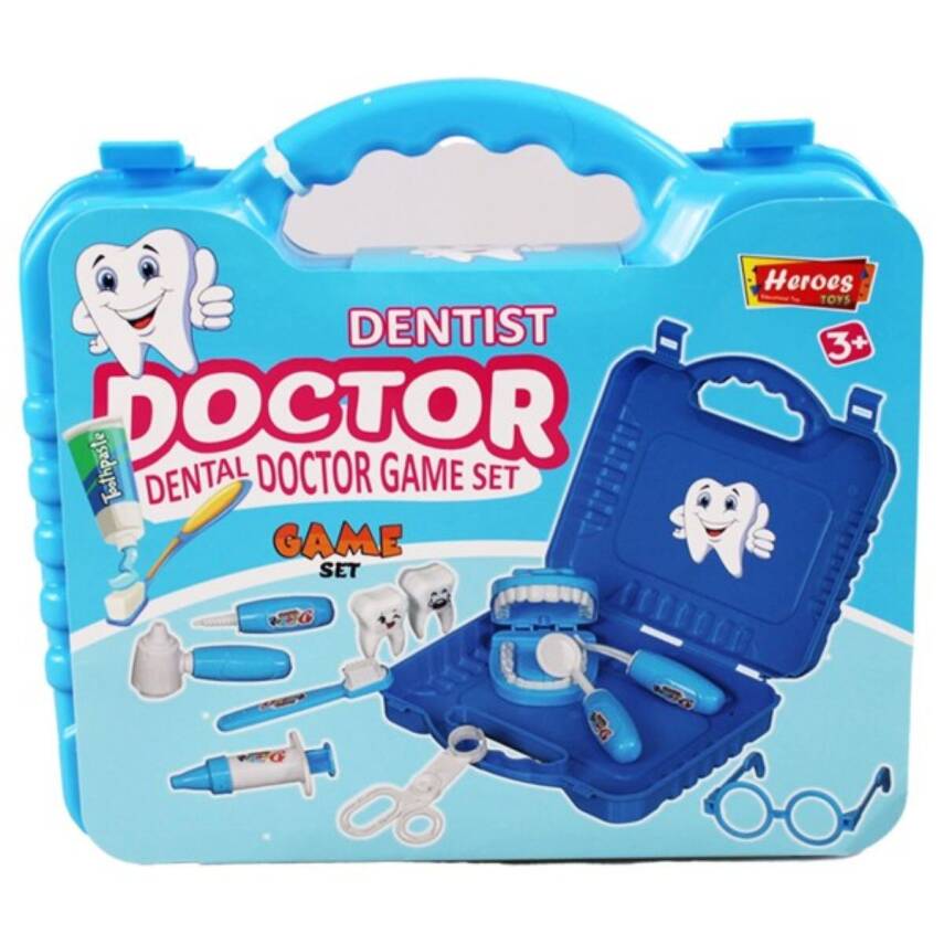 Heroes Toys Küçük Çantalı Erkek Dişçi Seti Ern-812 - 1