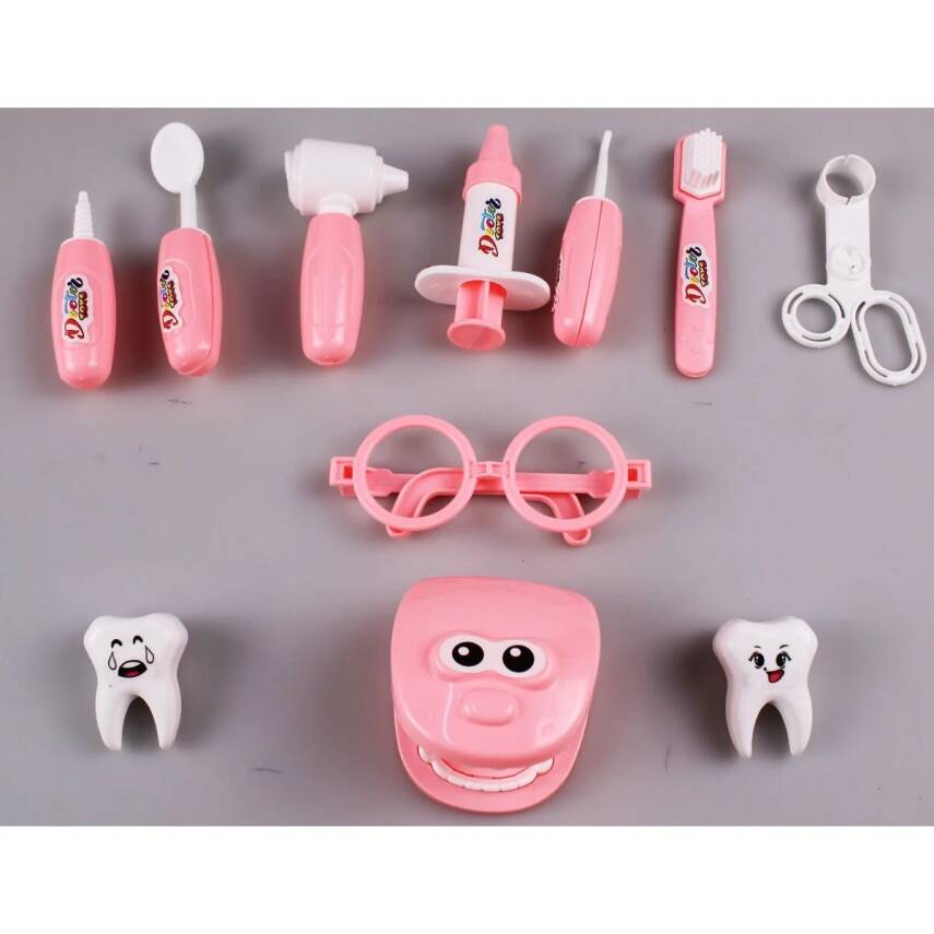 Heroes Toys Küçük Çantalı Kız Dişçi Seti Ern-813 - 2