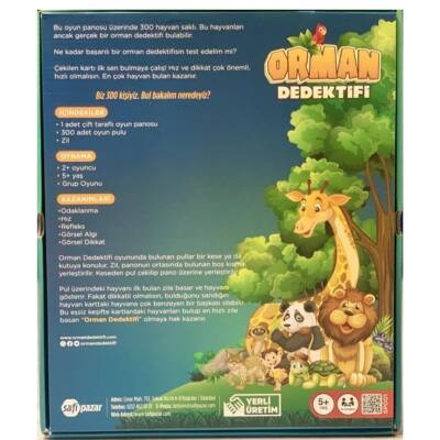 Hobi Eğitim Dünyası Orman Dedektifi Kutu Oyunu SP001