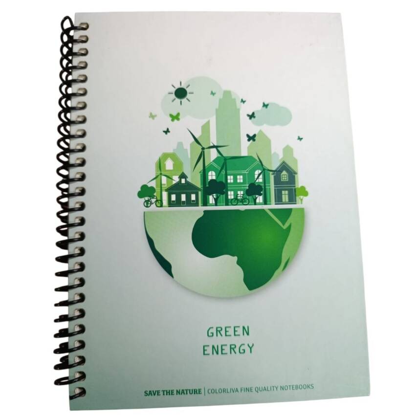 İleri Grup Save The Nature Sert Kapak 17*24 72 Yp Çizgili Defter-Beyaz - 1