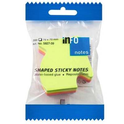 İnfo Notes 67x68Mm Yapışkanlı Notluk Renkli Ok 200 Syf
