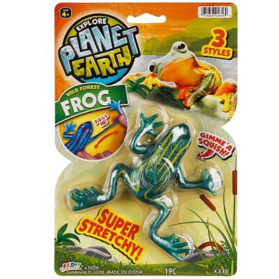 Jaru Planet Earth Esnek Hayvanlar Snm012-Yeşil Kurbağa