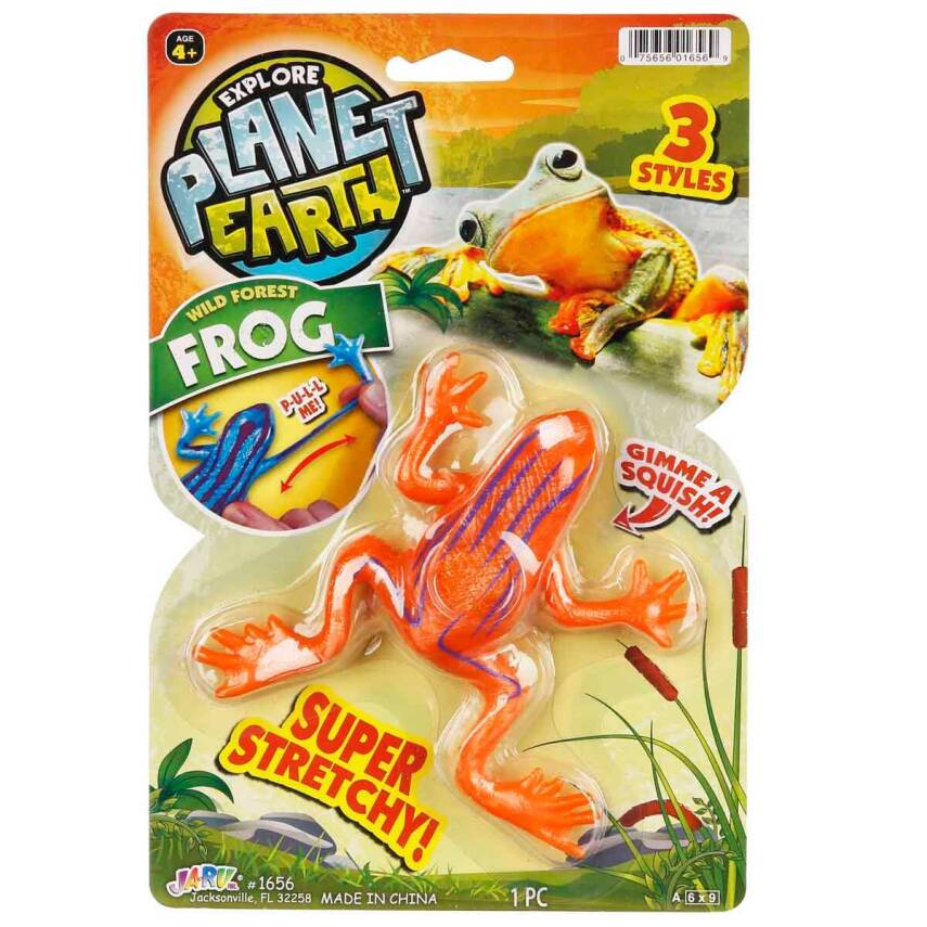 Jaru Planet Earth Esnek Hayvanlar Snm014-Turuncu Kurbağa - 1