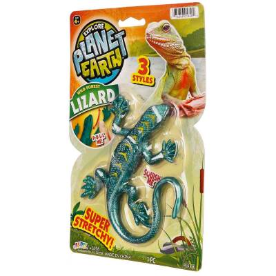 Jaru Planet Earth Esnek Hayvanlar Snm015-Yeşil Kertenkele