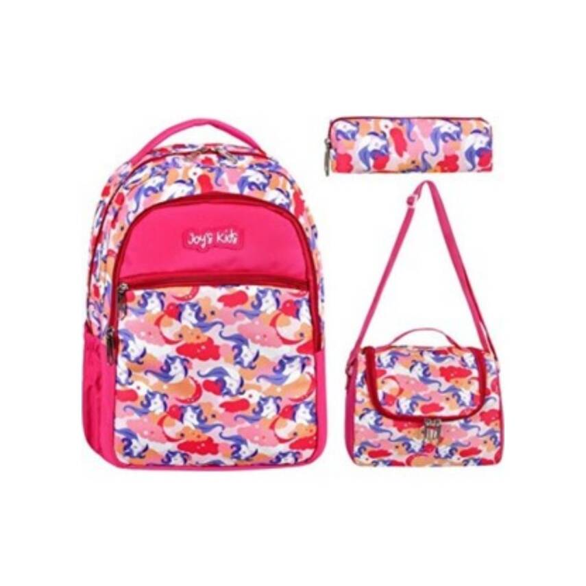 Joys Kids Lüx Üçlü İlkokul Çanta Seti-Unıcorn - 1