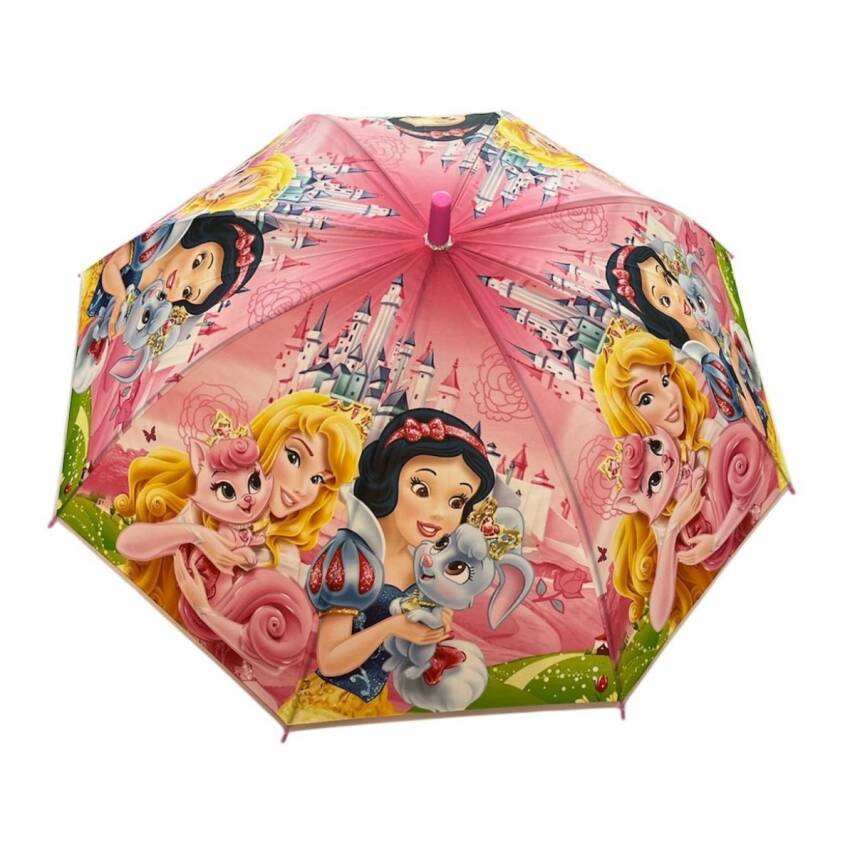Disney Prensesleri Karakterli Çocuk Şemsiye Şkr-1-Toz Pembe - 2