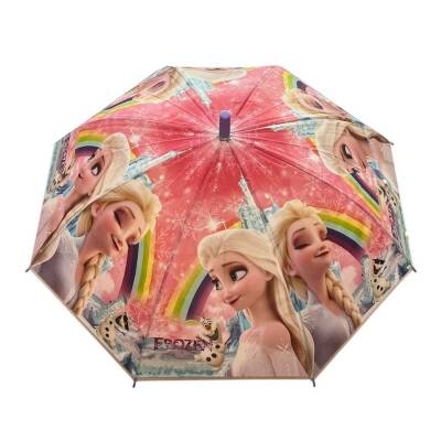 Elsa Karlar Ülkesi Karakterli Çocuk Şemsiye Şkr-1-Lila - 2