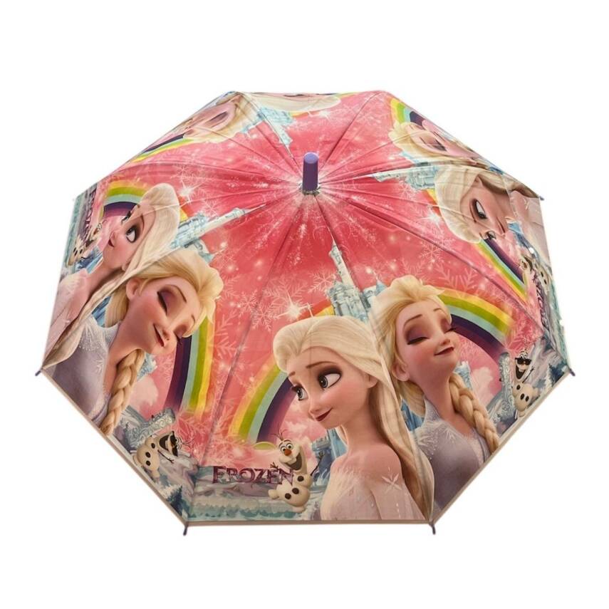 Elsa Karlar Ülkesi Karakterli Çocuk Şemsiye Şkr-1-Lila - 2