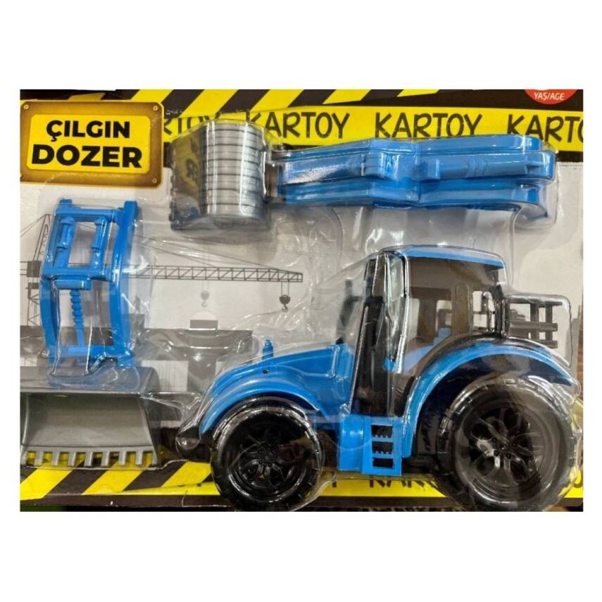 Kartoy Oyuncak Kartela Çılgın Dozer 2322-Mavi - 1