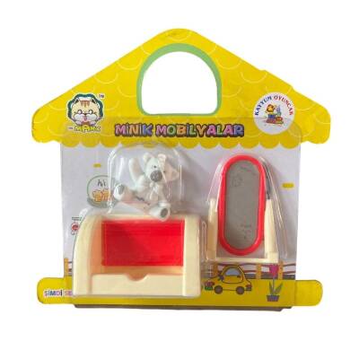 Kayyum Oyuncak Minik Mobilyalar Hy-065abcd-Sarı Kartelalı