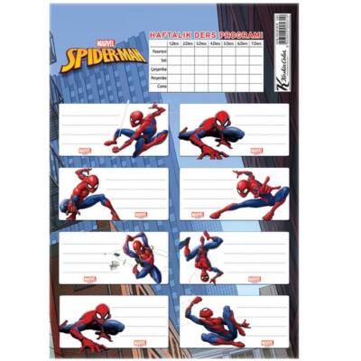 Keskin Color Marvel Örümcek Adam Okul Etiketi