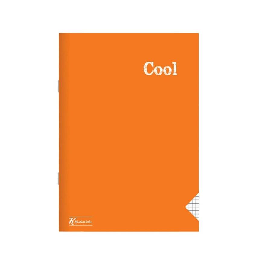 KeskinColor A5 PP KP Dikişli 40 Yp Kareli Defter-Turuncu - 1