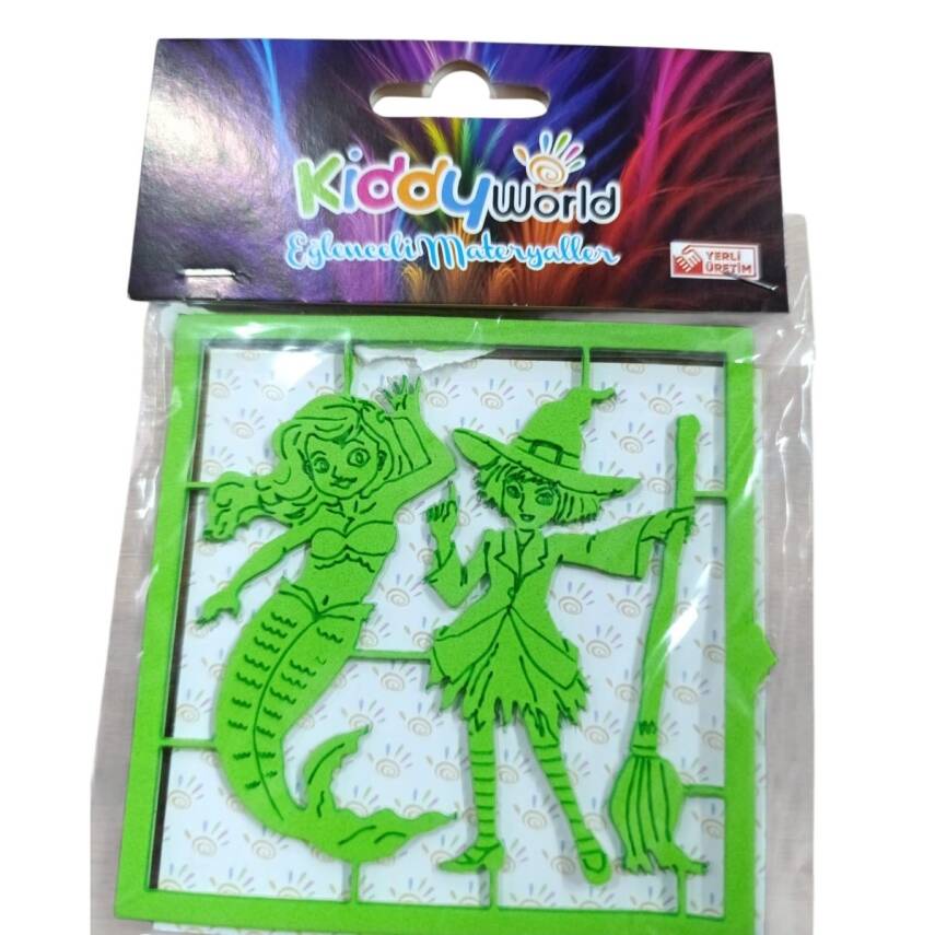 Kiddy World Şekilli Eva Figürleri 0043-Deniz Kızı - 1