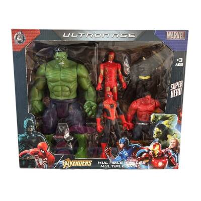 Kids Oyuncak Büyük Hulk Ve Küçük Avengers Karakterleri 8818-4 Hk-Kırmızı Iron Man