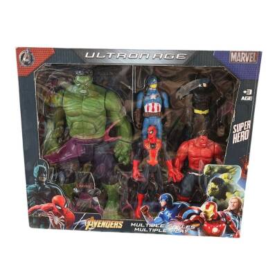 Kids Oyuncak Büyük Hulk Ve Küçük Avengers Karakterleri 8818-4 Hk-Mavi Kaptan Amerika