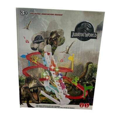Kids Oyuncak Jurassic World Işıklı Sesli Dinazor Kaydırak Seti 1112-2 - 3