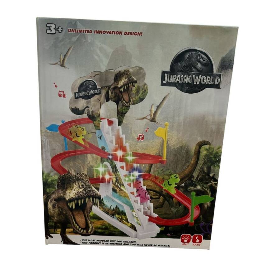 Kids Oyuncak Jurassic World Işıklı Sesli Dinazor Kaydırak Seti 1112-2 - 3