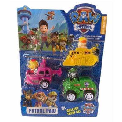 Kids Oyuncak Paw Patrol 3lü (Rubble-Rocky-Skye) Set G3