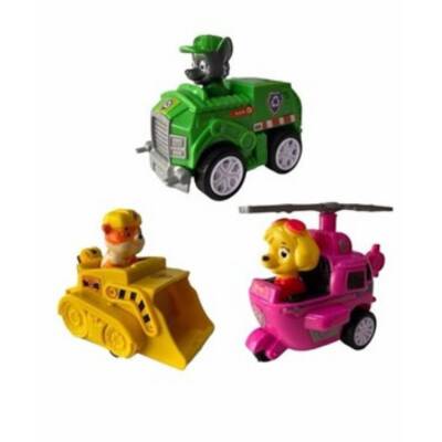 Kids Oyuncak Paw Patrol 3lü (Rubble-Rocky-Skye) Set G3 - 2