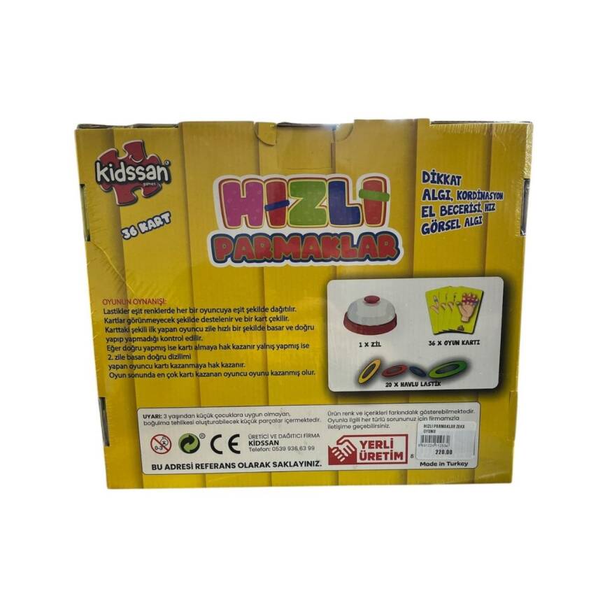 Kidssan Games Hızlı Parmaklar Eğlenceli El Becerisi Ve Zeka Oyunu - 2