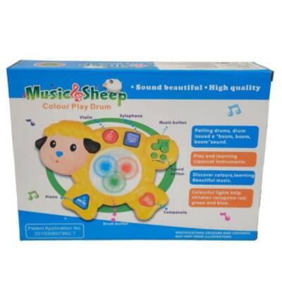 King Toys Müzikli Kuzu Piyano HJ-8003-Sarı