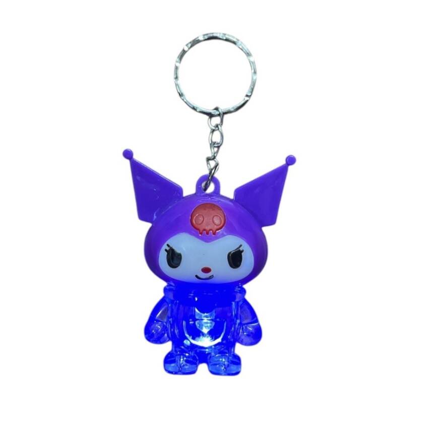 Kuromi Işıklı Anahtarlık Olg-366-Mor - 1