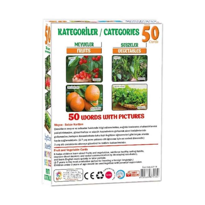 Laço Games 50 Meyve Sebze İngilizce Destekli-LC7178 - 2