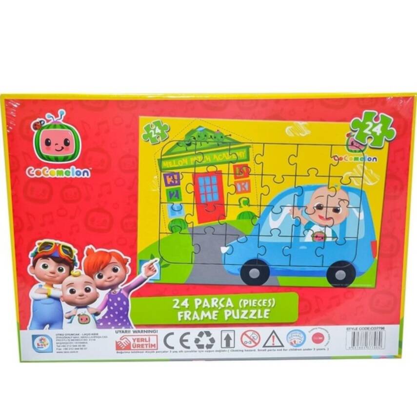 Laço Kids Cocomelon Melon Patch Academy 24 Parça Frame Puzzle Co7796 - 1