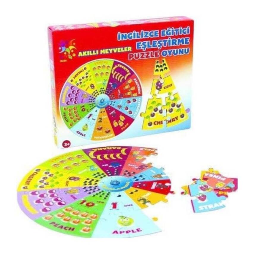 Laço Kids Eğitici Eşleştirme Puzzle Oyunu 41 Parça Akıllı Meyveler LC020 - 1