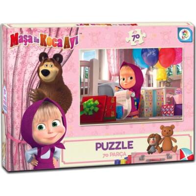 Laço Kids Masha ile Koca Ayı 70 Parça Kutu Puzzle MB7541