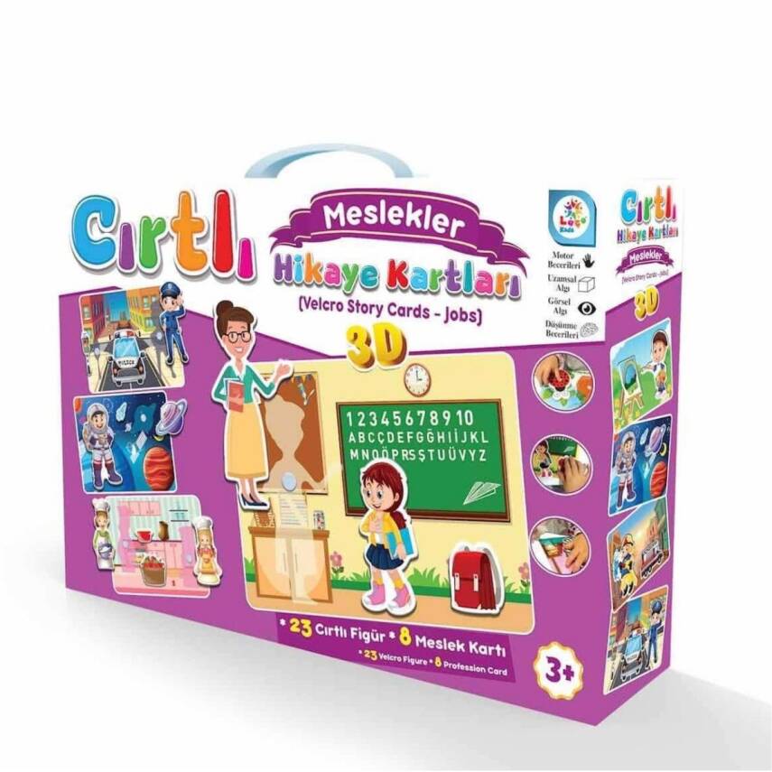 Laço Kids Meslekler Cırt Cırtlı Hikaye Kartları LC7206 - 1