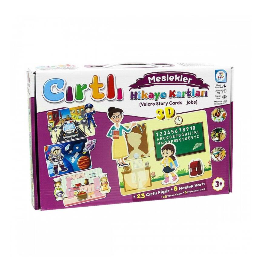 Laço Kids Meslekler Cırt Cırtlı Hikaye Kartları LC7206 - 2