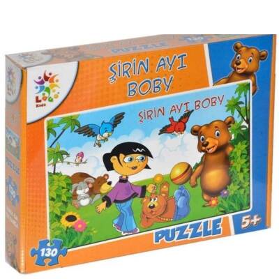 Laço Kids Şirin Ayı BOBY Puzzle Oyunu 27x40 cm 130 Parça LC13006
