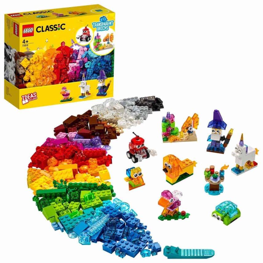 LEGO Classic 500 Parçalık Yaratıcı Şeffaf Parçalar Kutusu-11013 - 1