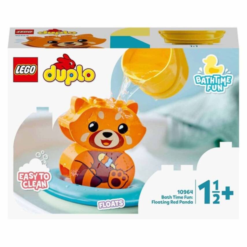 Lego Duplo İlk Banyo Zamanı Eğlencesi Yüzen Kırmızı Panda 5 Parça 10964 - 1