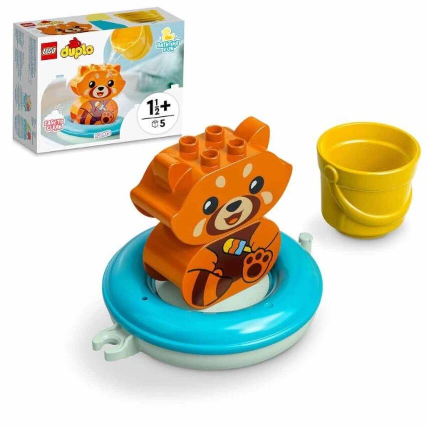 Lego Duplo İlk Banyo Zamanı Eğlencesi Yüzen Kırmızı Panda 5 Parça 10964 - 5