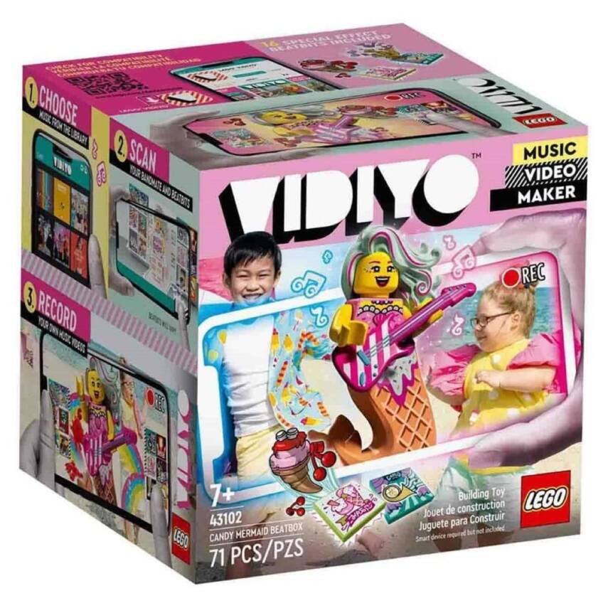 LEGO VIDIYO Candy Mermaid BeatBox Yapım Seti 71 Parça-43102 - 1