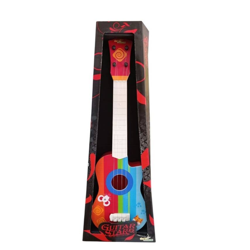 Limon Oyuncak Kutulu Baskılı Gitar Lmn156-Renkli - 1