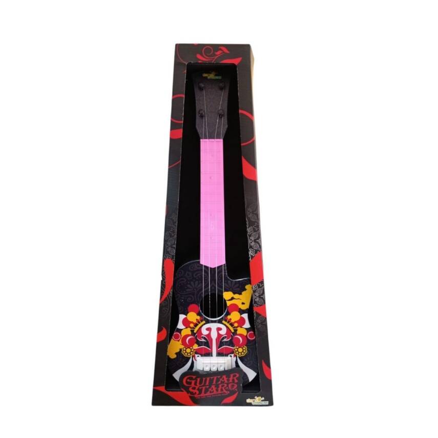 Limon Oyuncak Kutulu Baskılı Gitar Lmn156-Siyah - 1