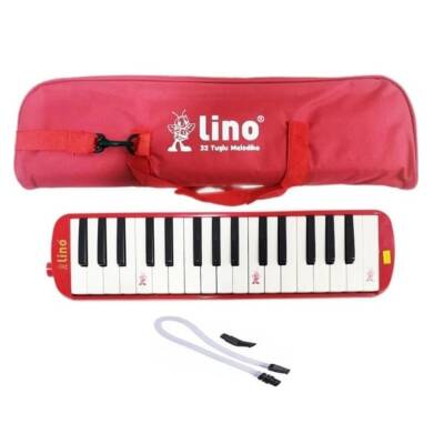 Lino 32 Tuşlu Melodika-Kırmızı