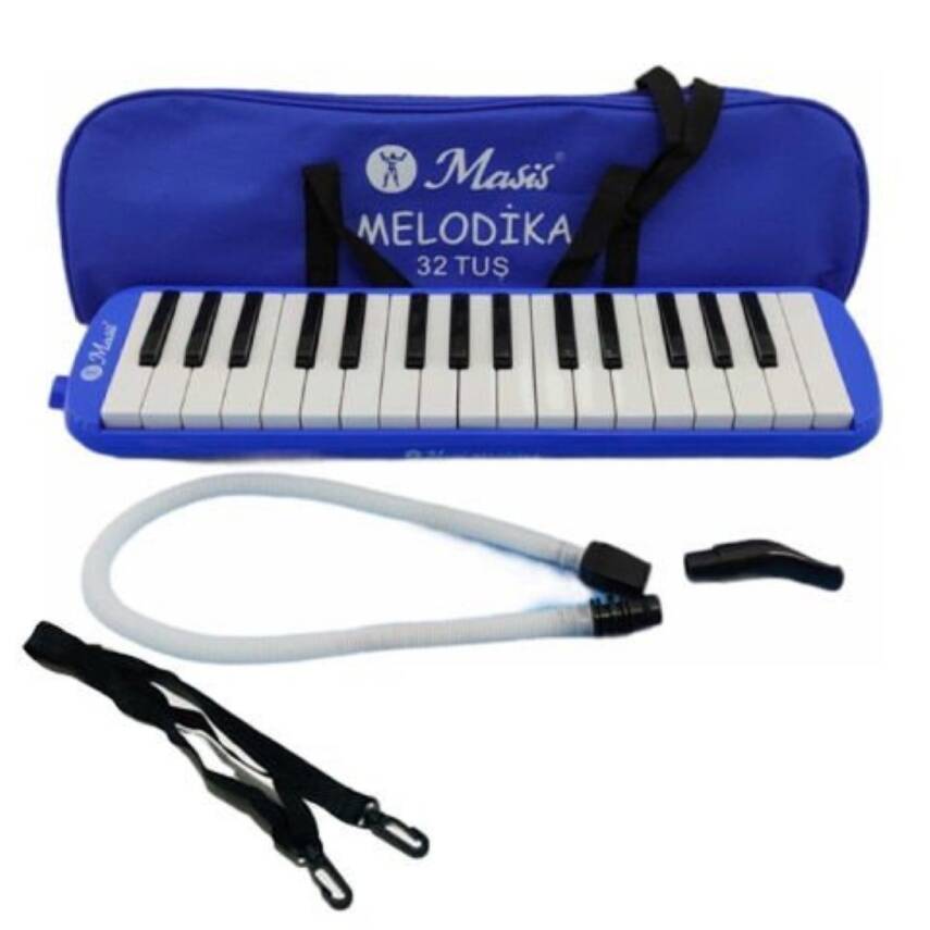 Masis 32 Tuşlu Ekonomik Melodika-Mavi - 1