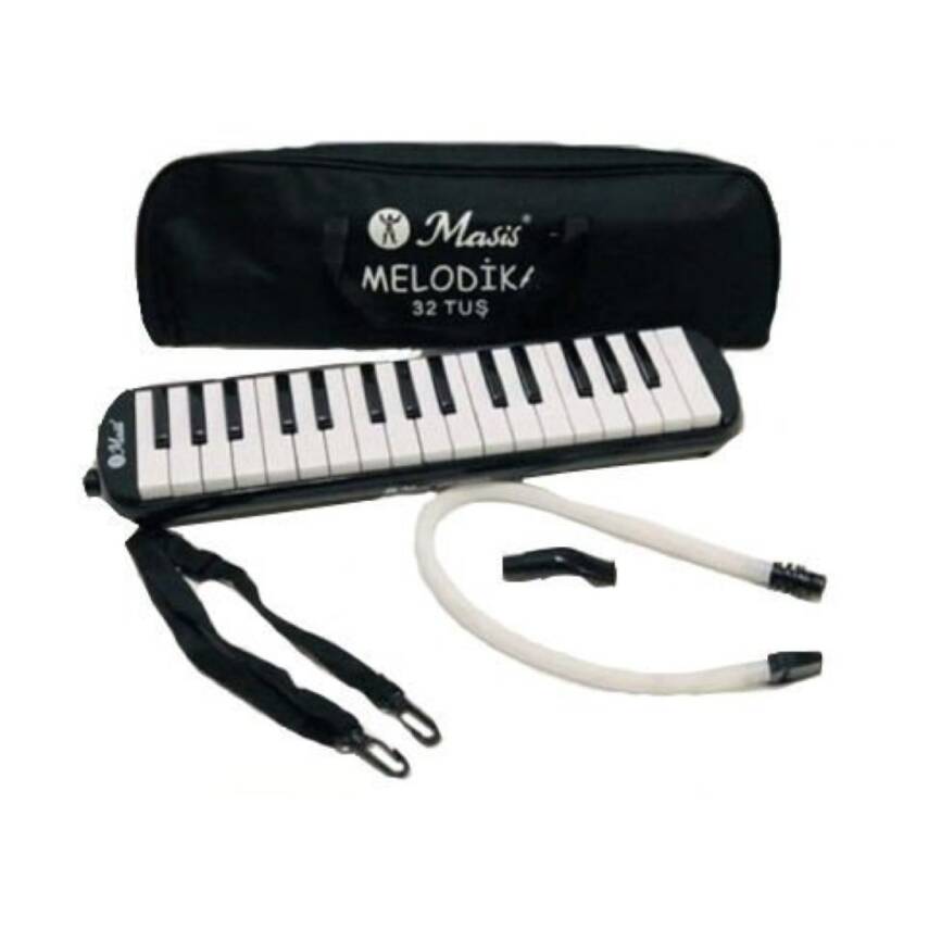 Masis 32 Tuşlu Ekonomik Melodika-Siyah - 1