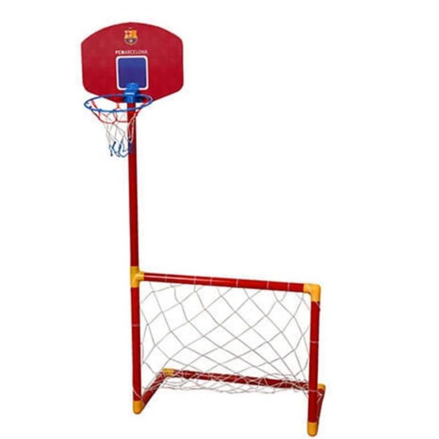 Matrax Oyuncak FCBarcelona Pota Kale 2si 1 arada-Futbol Kalesi -Basket Potası 821 - 2