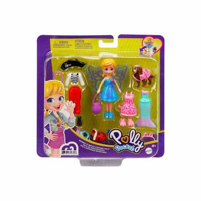 Mattel Polly Pocket ve Hayvan Dostu Kostüm Giyiyor Oyun Seti GDM15