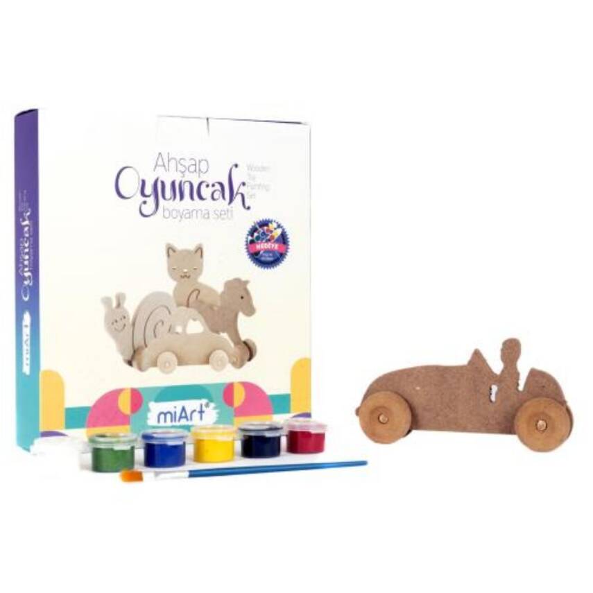 Miart Ahşap Oyuncak Boyama Seti - 1