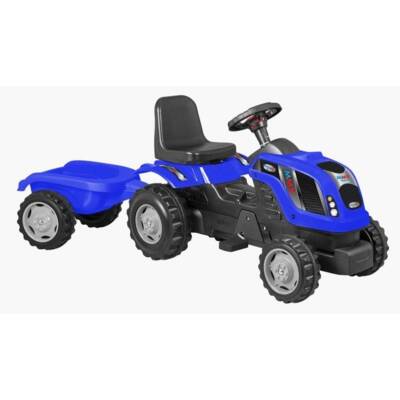 Micromax Toys Mmx Pedallı Römorklu Mavi Traktör 01-012