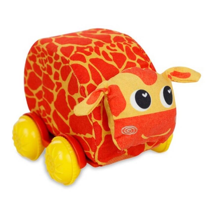 Moli Kt. Yumuşak Hayvanlı Araba Mol-102-Turuncu - 1