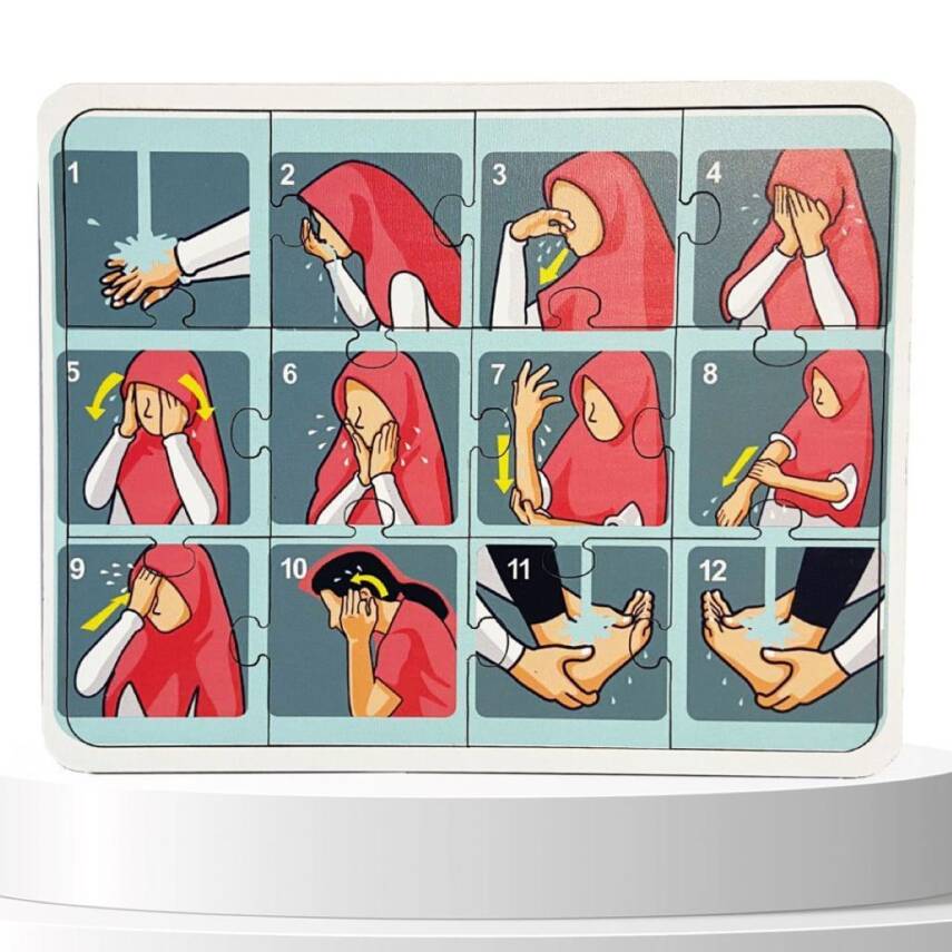 Moon Beavers İslamı Öğreniyorum 3 Ahşap Puzzle Eğitici Oyun - 2