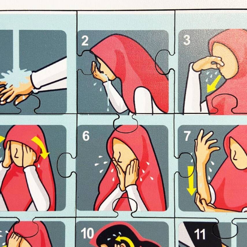 Moon Beavers İslamı Öğreniyorum 3 Ahşap Puzzle Eğitici Oyun - 3
